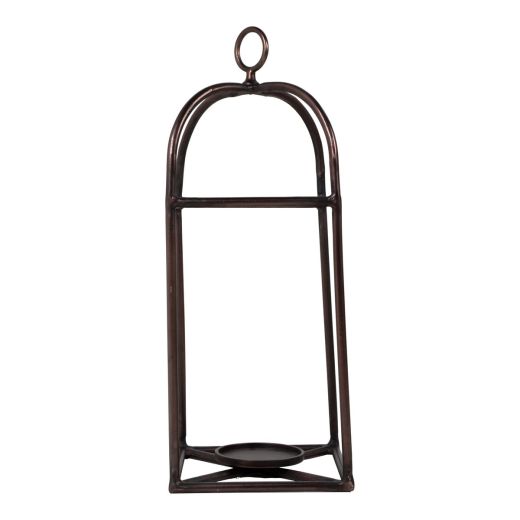 Lantern with handle antique copper 80x28x28cm