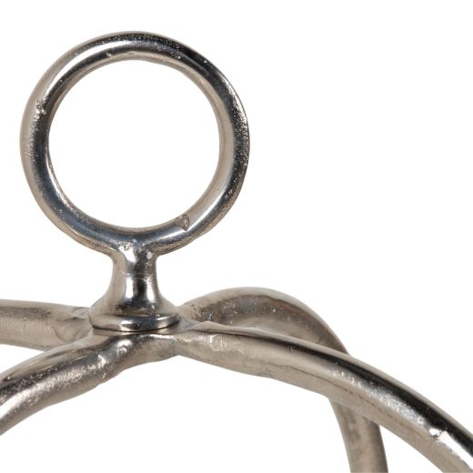 Lantern with handle silver 80x28x28cm