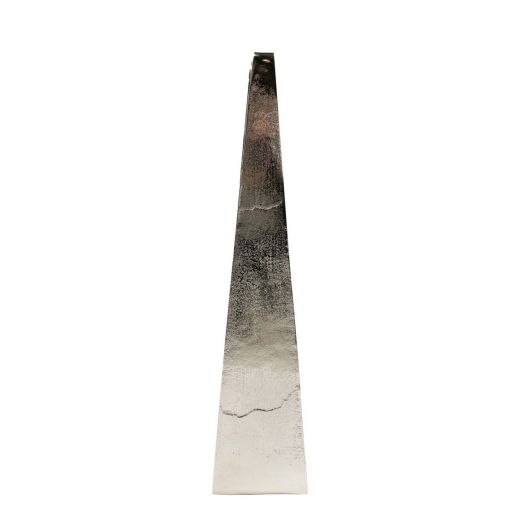 Lantaarn modern zilver h60 d20x12cm