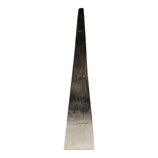 Lantaarn modern zilver h78 d20x16cm