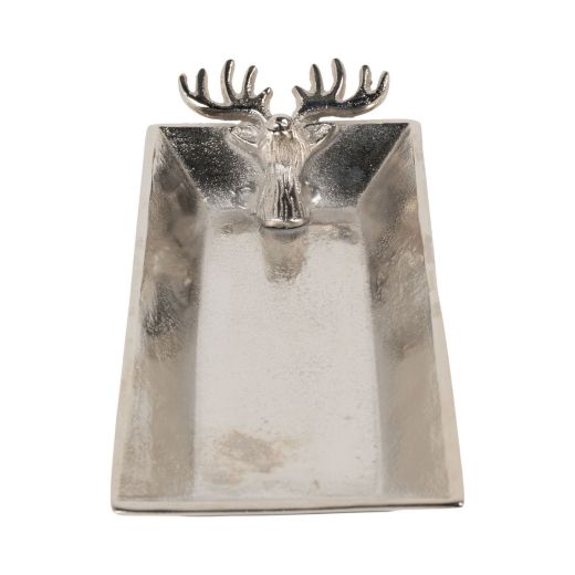 Serving Plate deer silver 15x35x6cm