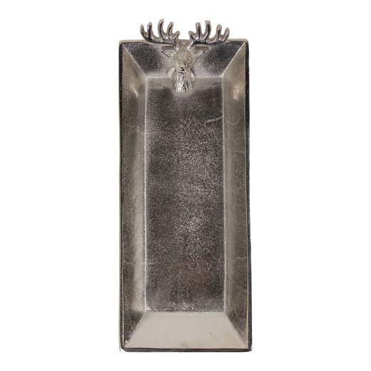 Serving Plate deer silver 17x45x6cm