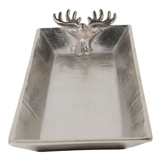Serving Plate deer silver 17x45x6cm