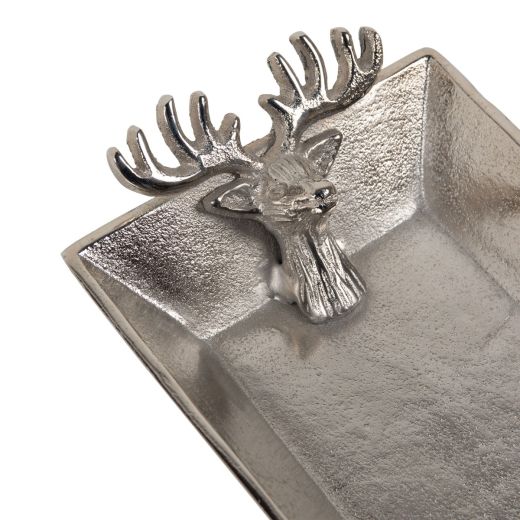 Serving Plate deer silver 17x45x6cm