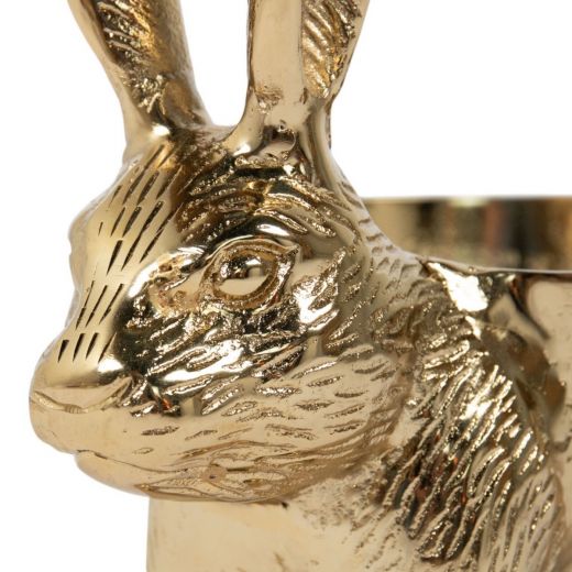 Kom Konijn goud 20x27x16cm