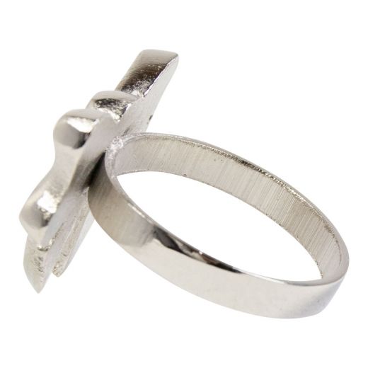Servet Ring strik zilver 5x4,5cm (set of 4)