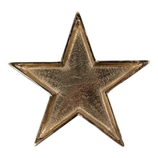 Serving Plate star gold 23x23x3cm