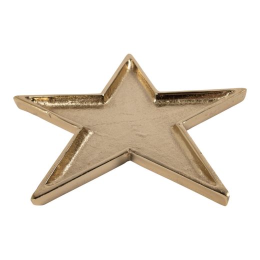 Serving Plate star gold 23x23x3cm