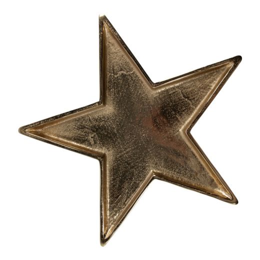 Serving Plate star gold 26x26x3cm