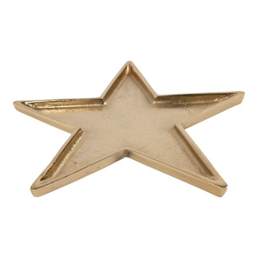 Serving Plate star gold 26x26x3cm