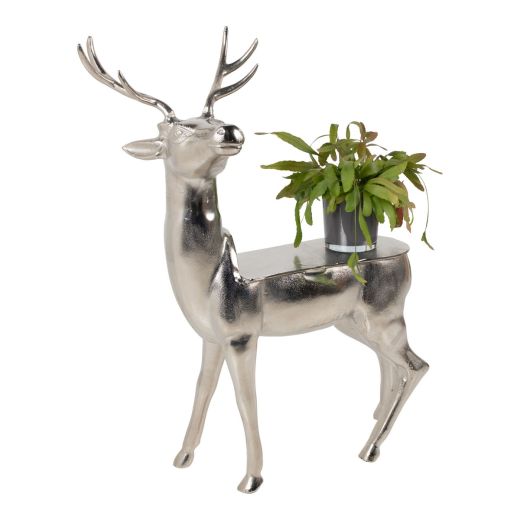 Table Standing deer silver 90x65x35cm