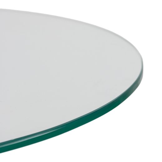 Table deer glass silver 50x43x43cm