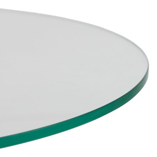 Table deer glass silver 57x52x52cm