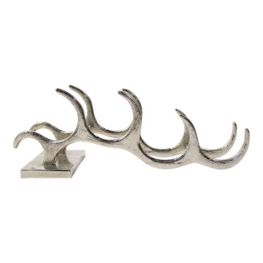 Wijnrek zilver 18x52x12cm