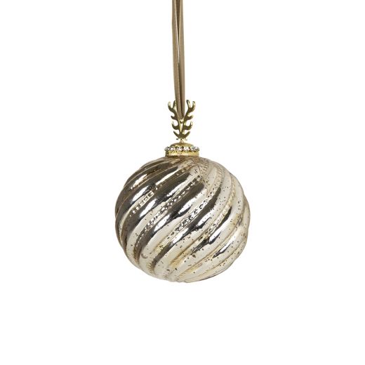 decoration ball antler gold 12cm