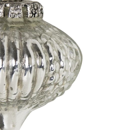 decoration ball antler silver 8cm
