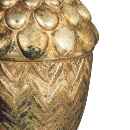 decoration acorn antique green 16cm