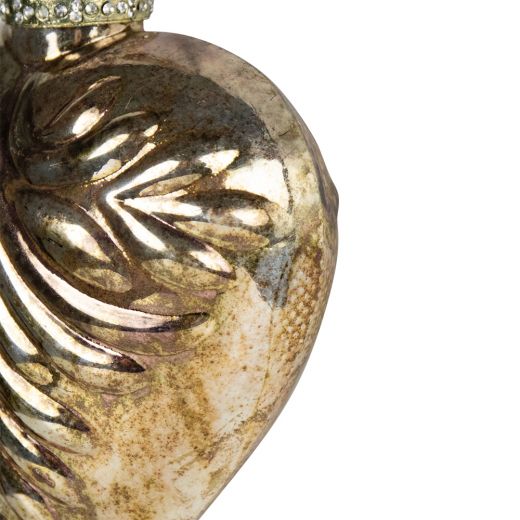decoration heart gold 15cm