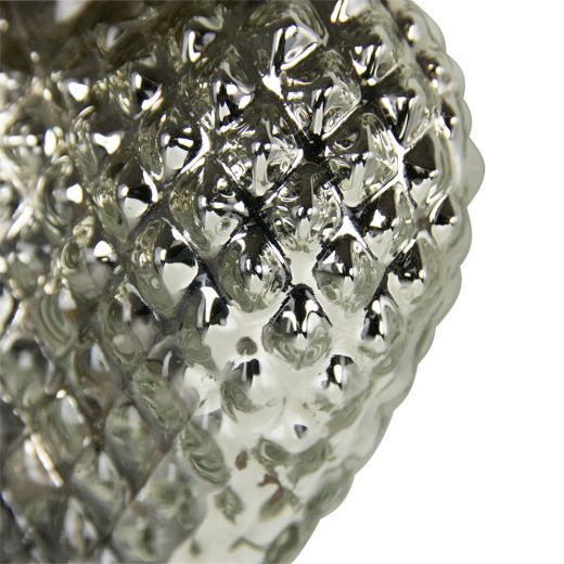 decoration heart silver 8cm