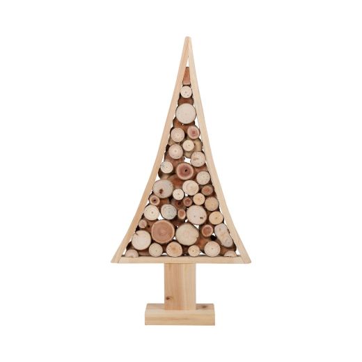 Decoration Christmas tree on stand 2D 80x40x3,5cm
