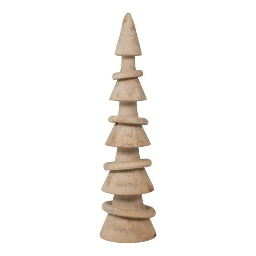 Decoration Christmas tree with rings dia15xH55cm