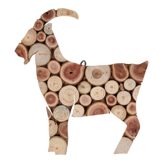  Wall Decoration goat 32x35x2.2cm