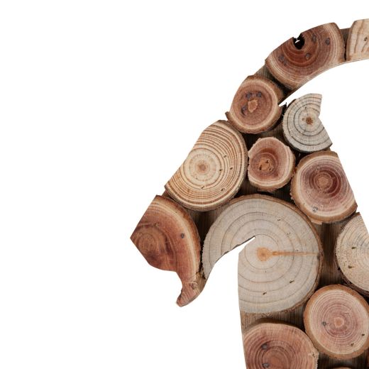  Wall Decoration goat 32x35x2.2cm