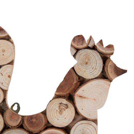 Wall Decoration rooster 33x40x2.2cm