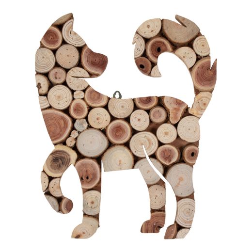  Wall Decoration dog 30x37x2.2cm