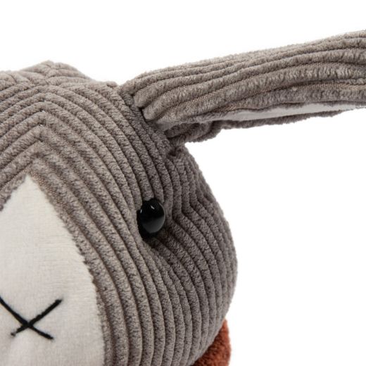 Door Stopper bunny grey w/scarf h28 cm