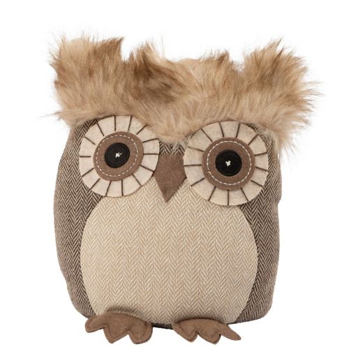 Door Stopper owl brown h25 cm