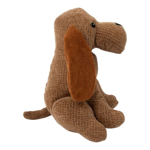 Door Stopper dog quilted brown