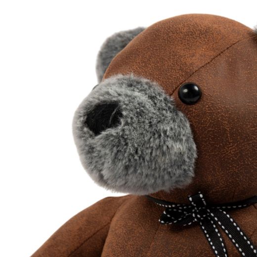 Door Stopper bear dark brown 24x25x28cm