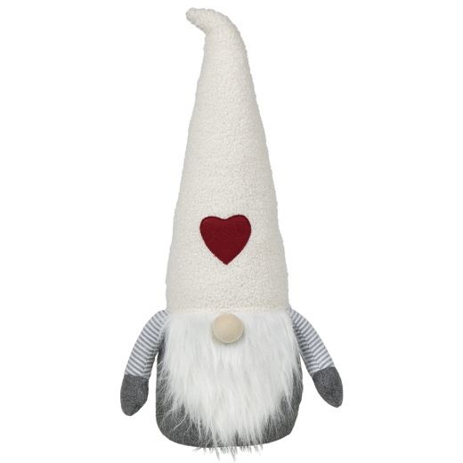 door stopper gnome beige hat