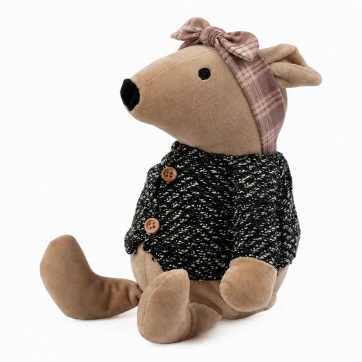 Door Stopper mouse with headband 19x15x23cm