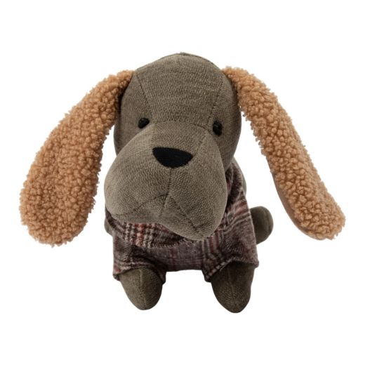 Door Stopper dachshund sweater green