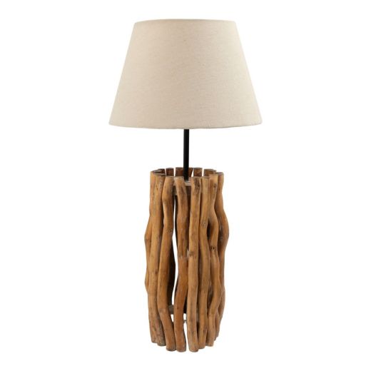 Lamp base wood 53cm