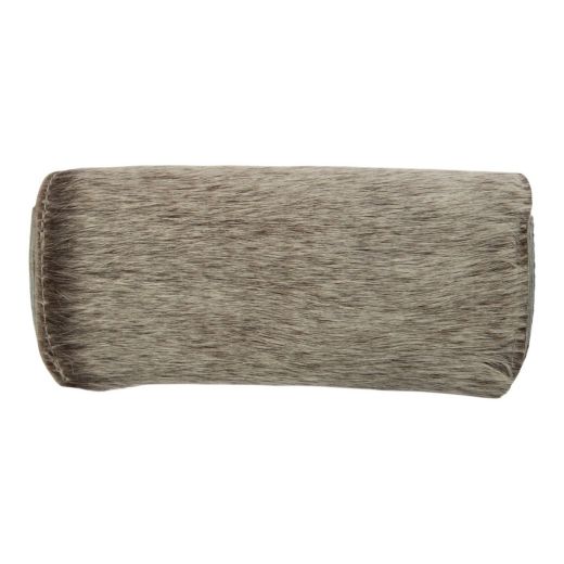 Étui à lunettes en cuir gris (Bos taurus)