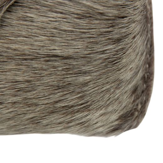 Étui à lunettes en cuir gris (Bos taurus)