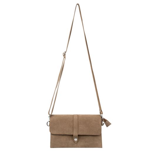 crossbody bag envelope brown 24cm (bos taurus taurus)