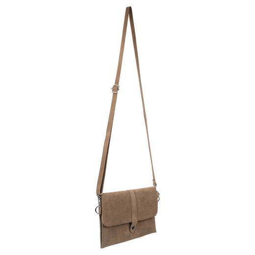 crossbody tas envelop bruin 24cm