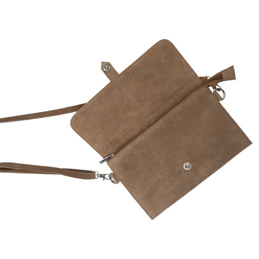 crossbody bag envelope brown 24cm (bos taurus taurus)