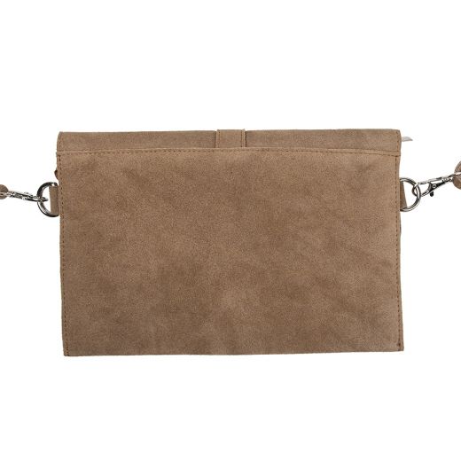 crossbody sac enveloppe brun 24cm