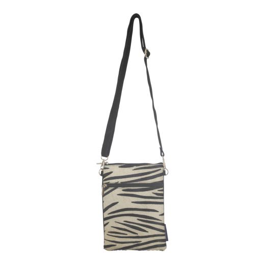 crossbody tasche vertikal zebra 23x17cm*