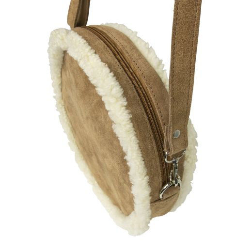 sheep white crossbody bag dia 24cm (ovis aries)