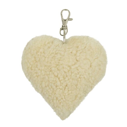 schaap wit sleutelhanger hart 10cm