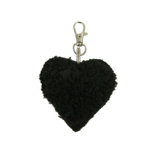 porte-clé mouton noir coeur 5cm