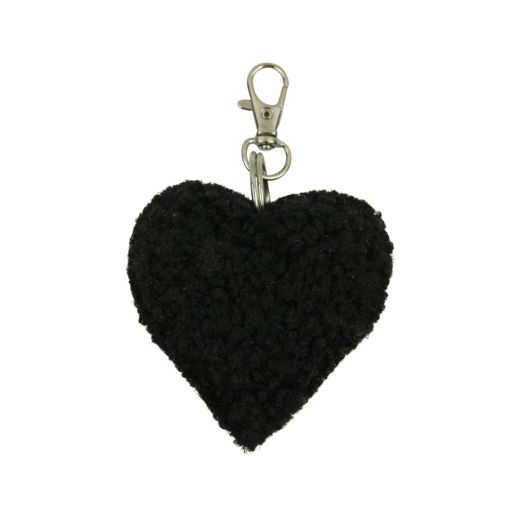 key chain sheep black heart 5cm (ovis aries)