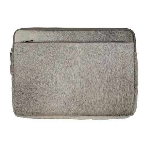 housse pour ordinateur portable gris 15 pouces 28,5x39cm (bos taurus taurus)