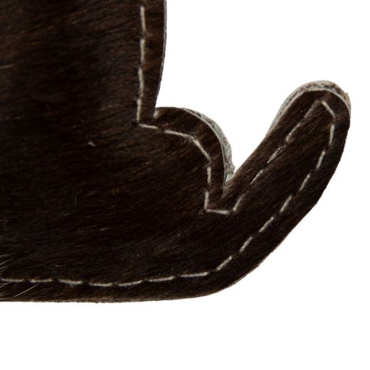 Porte-clés chien noir et blanc (Bos taurus)